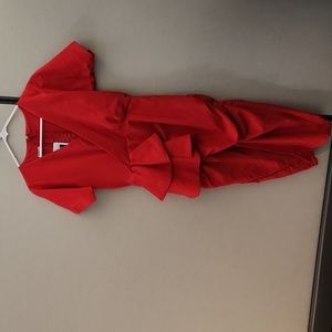 Grass-Fields Red Dress